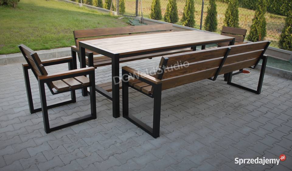 Nowoczesne meble ogrodowe SQUARE ławka ogrodowa