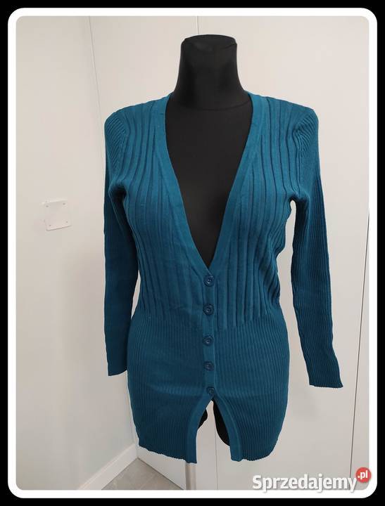 Dopasowany sweter kardigan 50 KASZMIR 36 S 38 M Płock