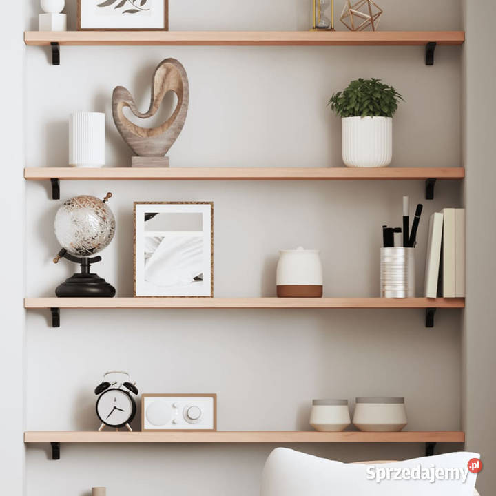 Półka 80x10x2 surowe lite drewno dębowe WM363536 Warszawa