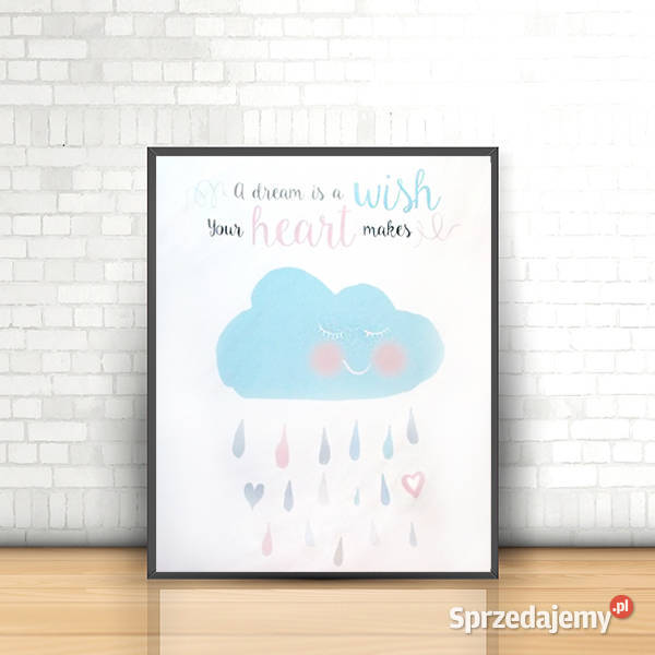 chmurka plakat 40x50 chmurka naklejka 50x40 Gdańsk