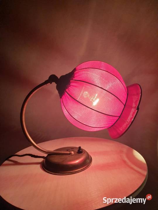 lampka nocna na biurko art deco prl Antyki łódzkie Łódź