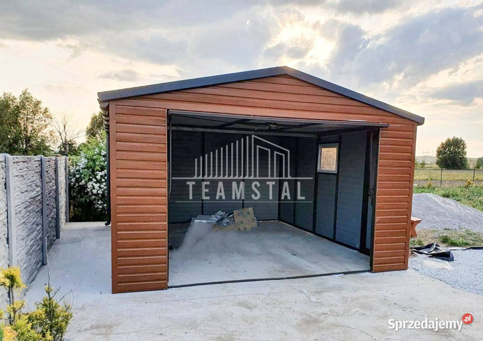 GARAŻ BLASZANY 4m x 5m dwuspad blachodachówka Tarnów