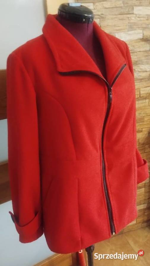 Czerwona kurtka 46 Wiosenna/Jesienna  Kolbuszowa sprzedam