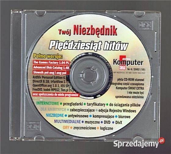 ZESTAW Gier i Programów PC na płytach CDx8 10 śląskie Chorzów