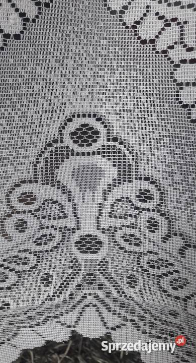 Koronkowa gruba firanka żakardowa 110 firana