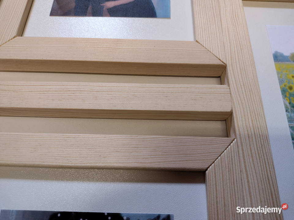 Drewniana Multirama Ramka Na 10 zdjęć 15x21 dolnośląskie Wrocław