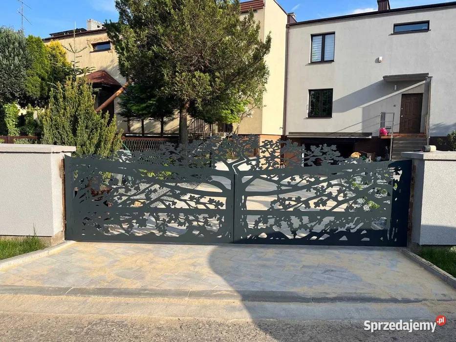 Ogrodzenie brama aluminiowa malowana proszkowo śląskie Częstochowa