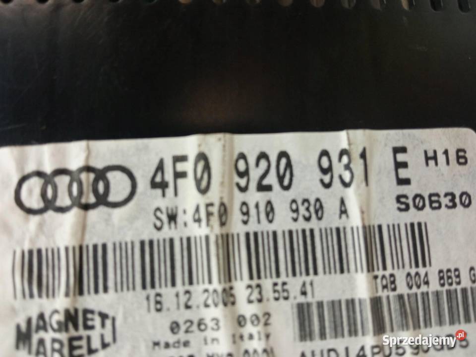 LICZNIK 4F0920931 32 FSI 255 Audi A6 III