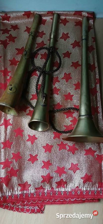 Stare mosiężne trąbki Sygnałowa Kraków