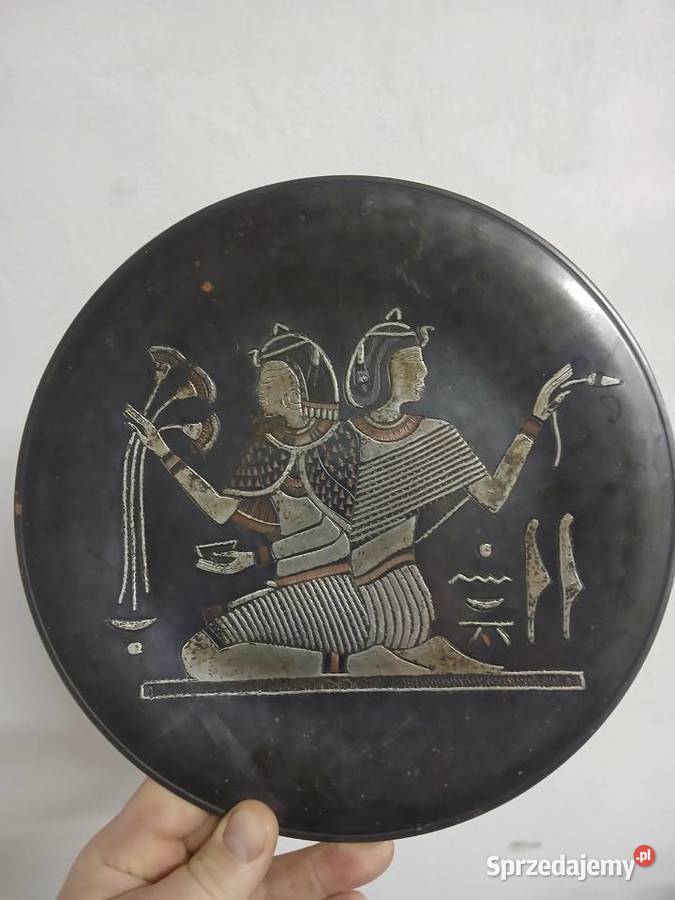 Talerz dekoracyjny na ścianę Egipt bóstwo faraon Pozostałe Gorzkowice