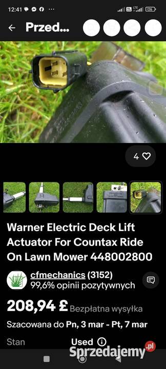 Okazja Siłownik elektryczny countaxa do Chełm