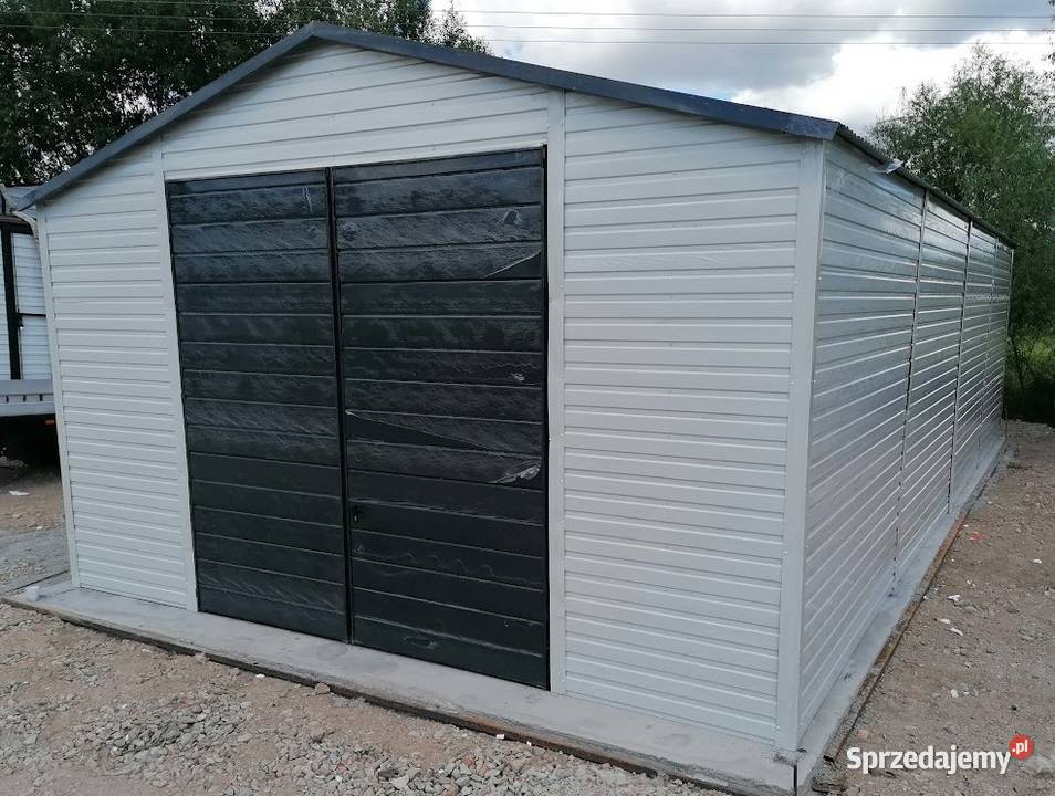 Garaż Blaszany BIAŁY SCHOWEK OGRODOWY MAGAZYN Łęczyca