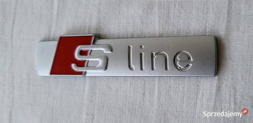 Logo S Line Audi aluminiowe Nowe emblemat grill Akcesoria samochodowe śląskie Gliwice sprzedam