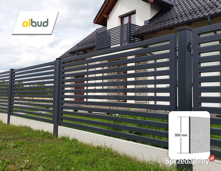 Podmurówka płyta pod ogrodzenie beton gładki 50 Sopot