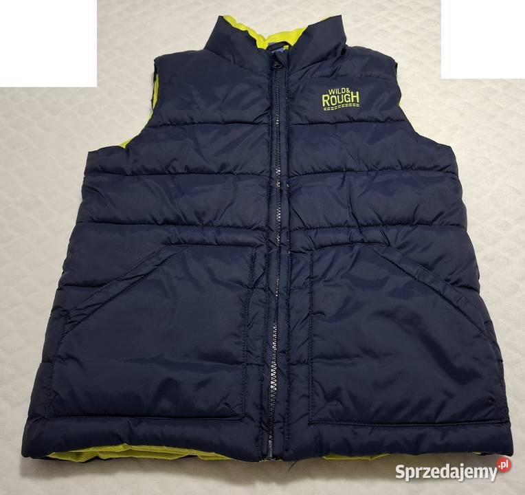 Bezrękawnik kurtka chłopięcy rozpinany granatowy Czeladź sprzedam