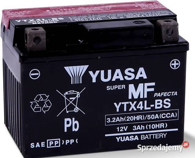 Akumulator motocyklowy 32Ah 50A YUASA YTX4LBS Poznań