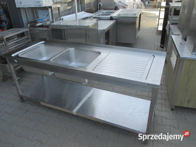 Stół Zlew Gastronomiczny 2 Komorowy Z Blatem Ostrów Wielkopolski