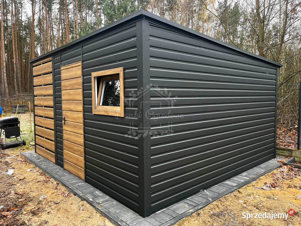 Schowek domek ogrodowy 23x3m wiata antracyt Kalwaria Zebrzydowska sprzedam