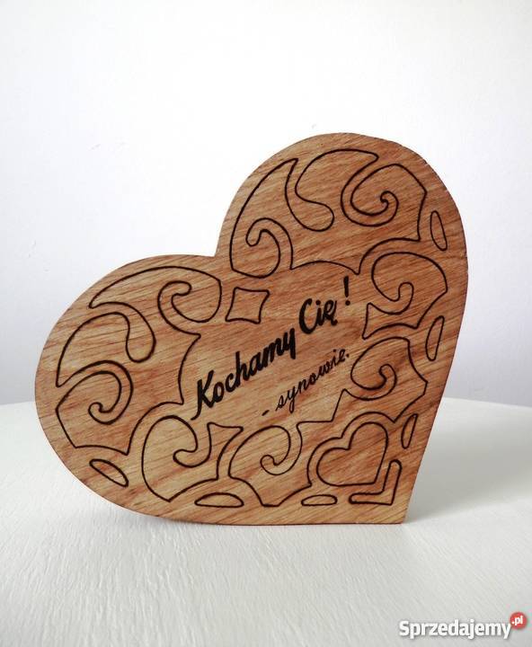 Serce dębowe okolicznościowe ręcznie wykonane Szczecinek