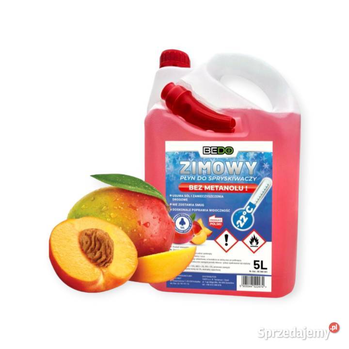 PŁYN DO SPRYSKIWACZY ZIMOWY DO 22C ZAPACHOWY 5L łódzkie Zgierz