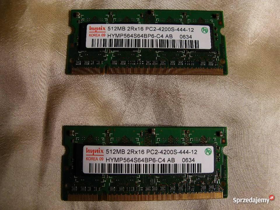 Pamięć do laptopa RAM DDR2 SODIMM 1GB PC4200 DDR2 Bolesławiec sprzedam