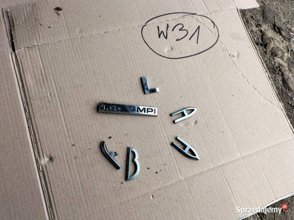 SKODA fabia 1 mk1 14MPI NAPIS ZNACZEK EMBLEMAT Części samochodowe Kamień-Kolonia