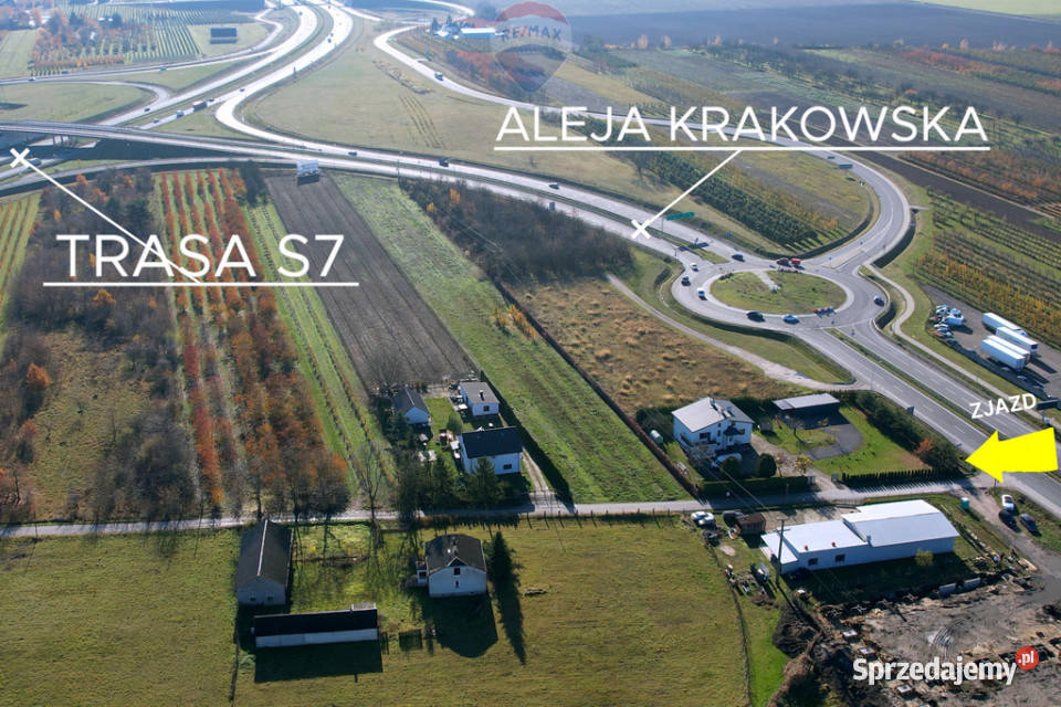 Działka usłgowa trasie S7 i Alei Krakowskiej Rembertów