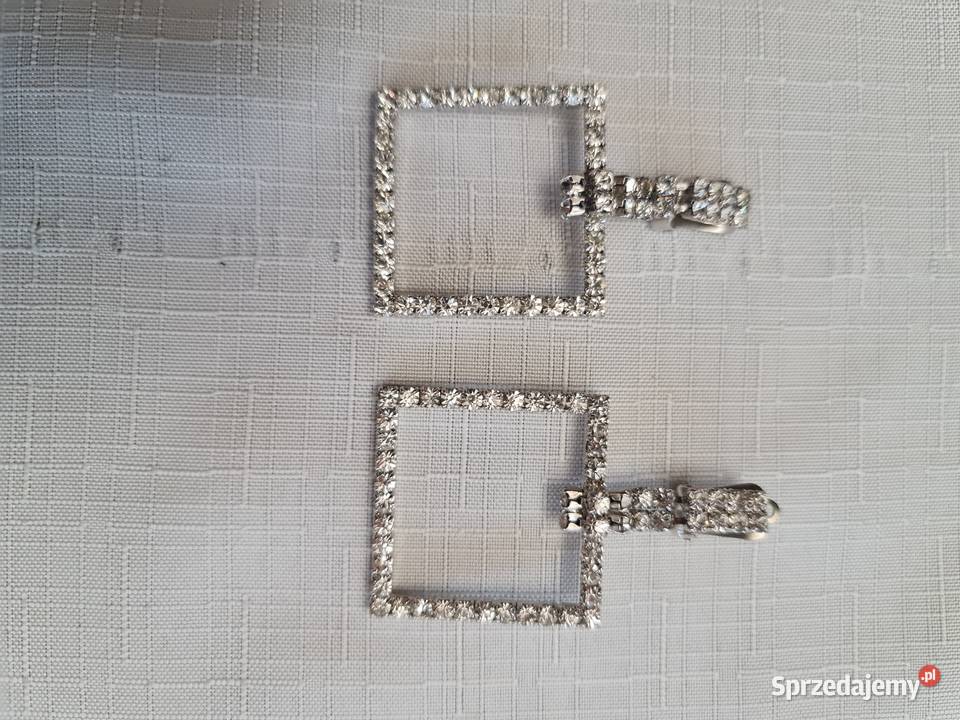 Klipsy kwadratowe z cyrkoniami