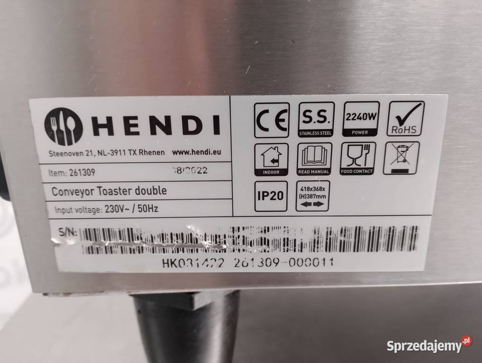 Toster przelotowy Hendi 261309 Wrocław