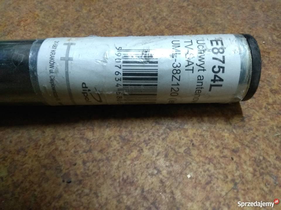 Uchwyt antenowy długi boczny niklowany nowy Kraków