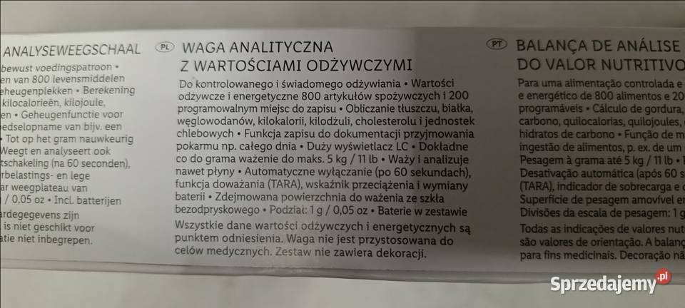 SILVERCREST kuchenna waga analityczna z Ełk