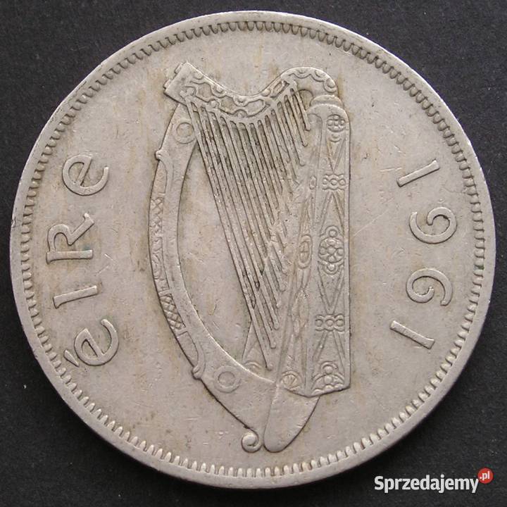 IRLANDIA 12 KORONY 1961 KOŃ STAN 2 Numizmatyka Łódź sprzedam