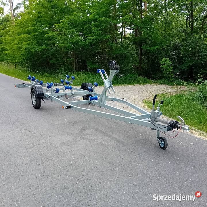 Nowa przyczepa podłodziowa hamowana portowa Szczecin