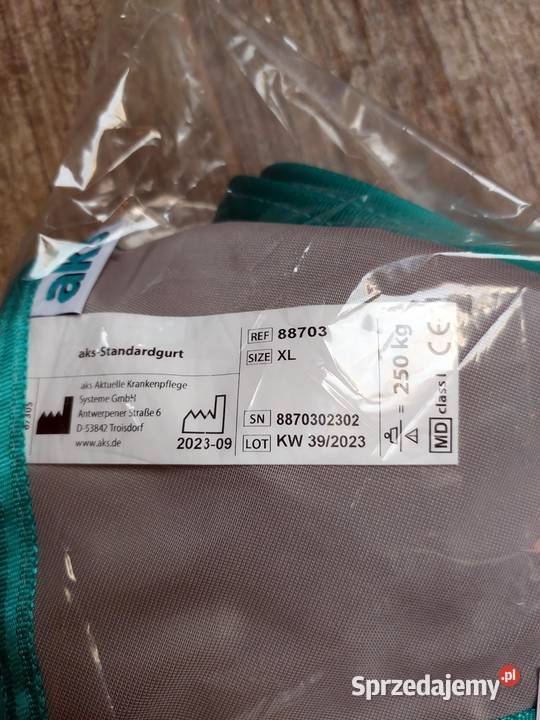 NOWA Chusta uprząż AKS do podnośnika pacjenta XL Zawiercie