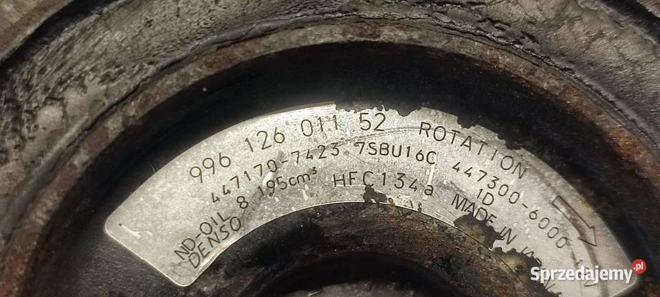 PORSCHE BOXSTER 986 SPRĘŻARKA KLIMATYZACJI