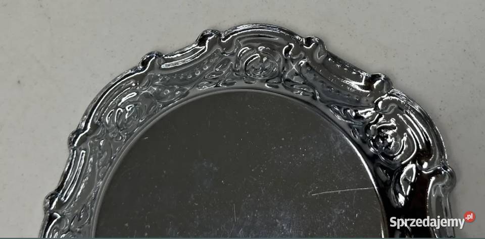 Patera metalowa posrebrzana z lat PRLu Łódź
