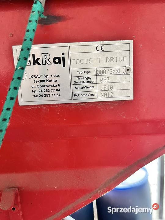 Agregat uprawowo siewny FS T DRIVE łódzkie Kobiele Wielkie