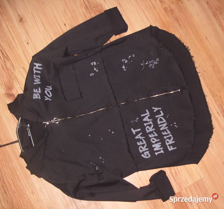 BLUZA KURTKA na zamek napisy kaptur r LXL wielkopolskie Rawicz