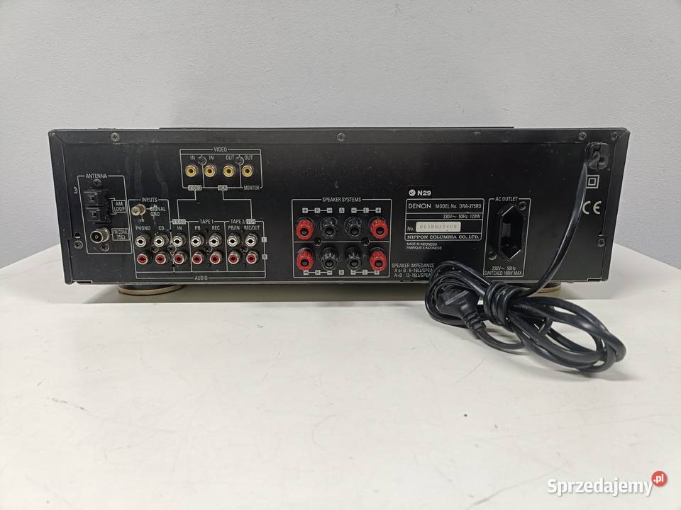 Amplituner DENON DRA275RDS nie załącza się