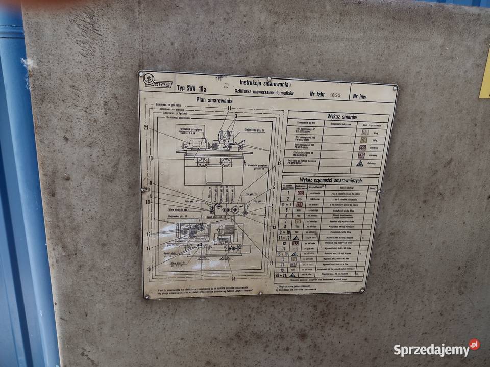 Szlifierka uniwersalna do wałków Jotes swą 10a małopolskie Proszowice