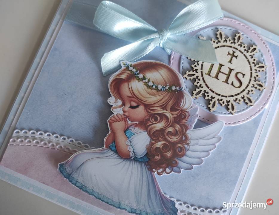 Kartka ręcznie robiona na Komunię Świętą Łódź sprzedam