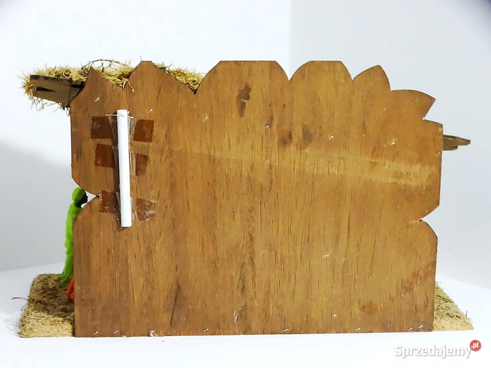 Szopka bożonarodzeniowa z pozytywką dekoracja Biłgoraj