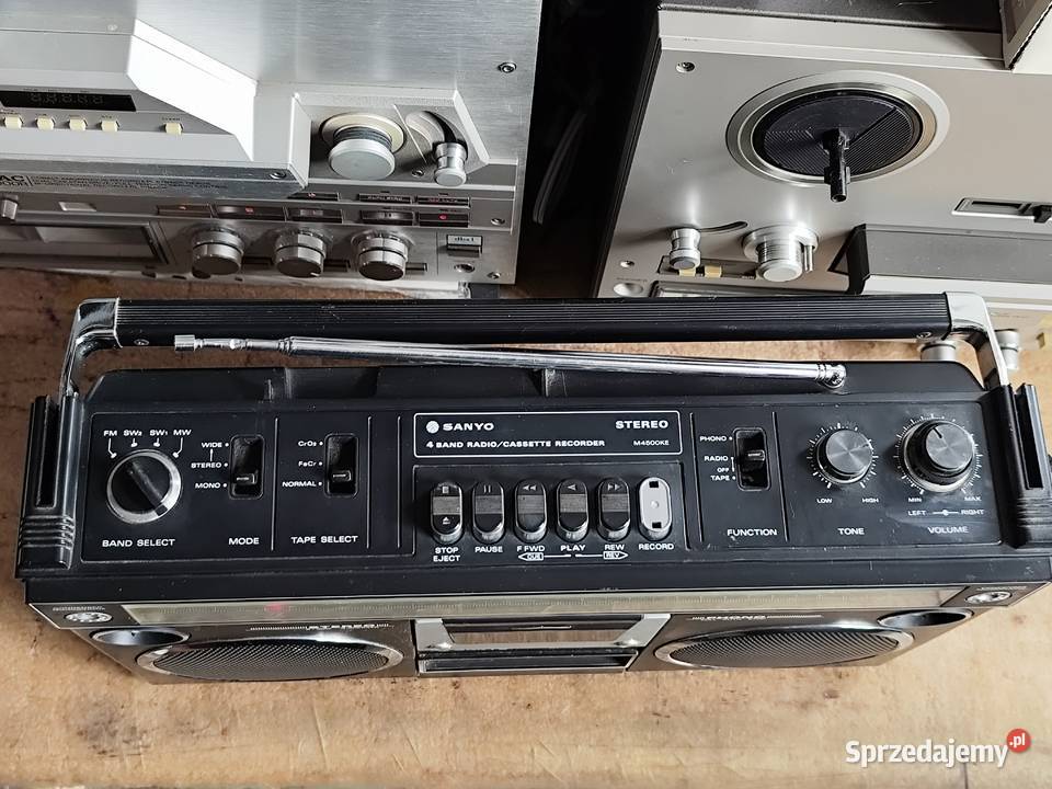 radiomagnetofon Sanyo M45500KE Audio Grabowo sprzedam
