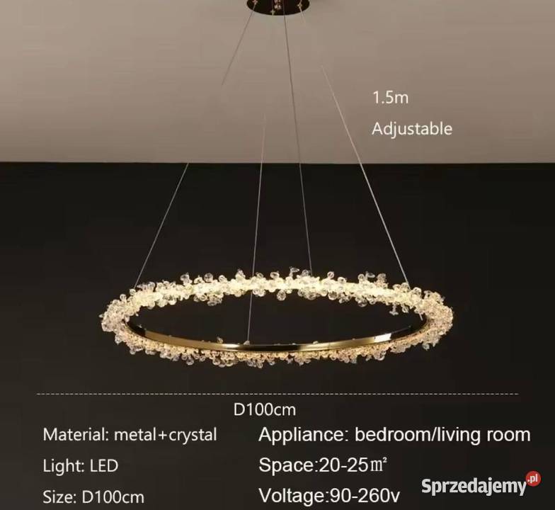 Ekskluzywny żyrandol Lampy wiszące Warszawa sprzedam