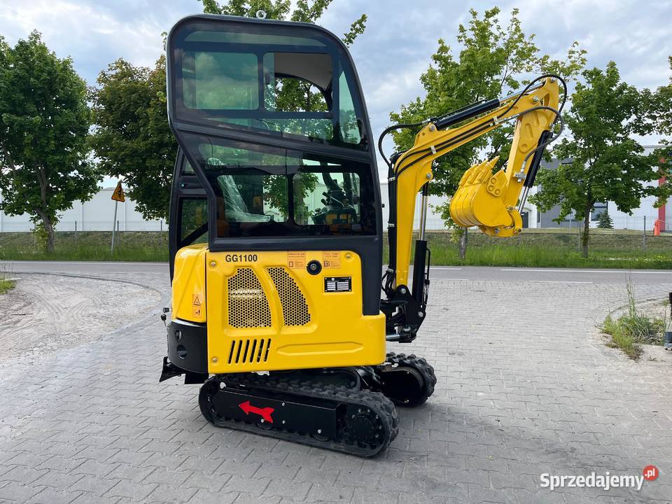 Nowa Minikoparka z kabiną GG1100C Gunter Iława
