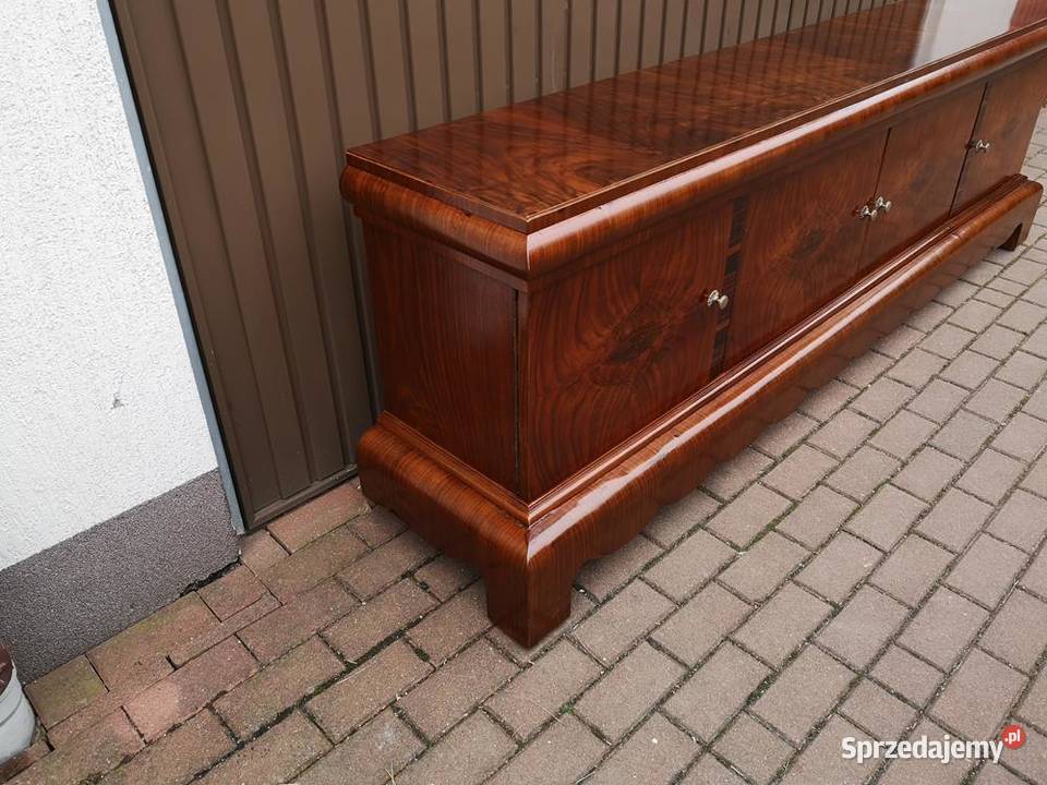 Komoda ARTDECO Orzech Unikatowa Niska RTV Stara Swarzędz
