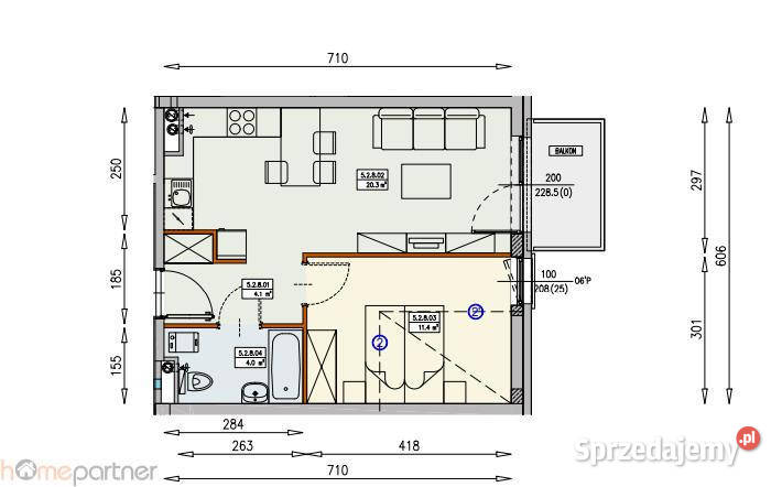 Mieszkanie 398m2 2 pokoje Wrocław Świątnicka dolnośląskie