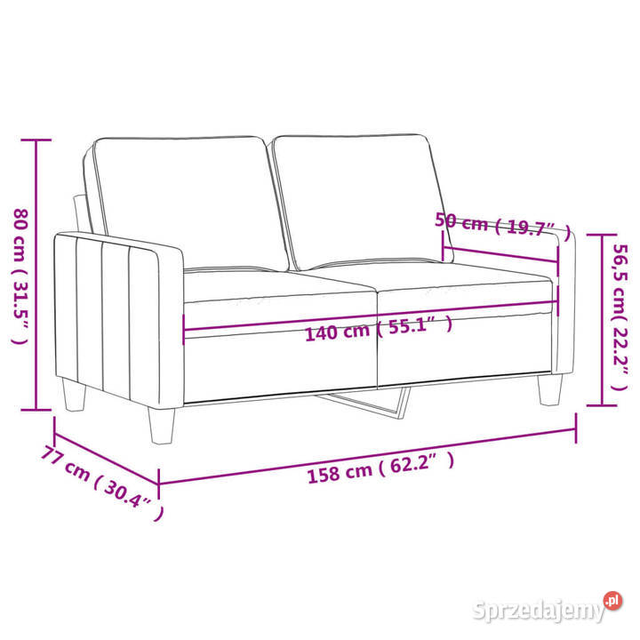 2osobowa sofa winna czerwień 140 sztuczna skóra mazowieckie Warszawa sprzedam