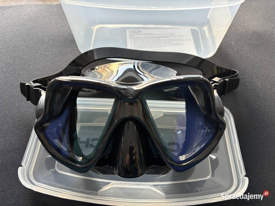 Maska Nurkowa Profesjonalna Orka czarny silikon Nurkowanie Bytom