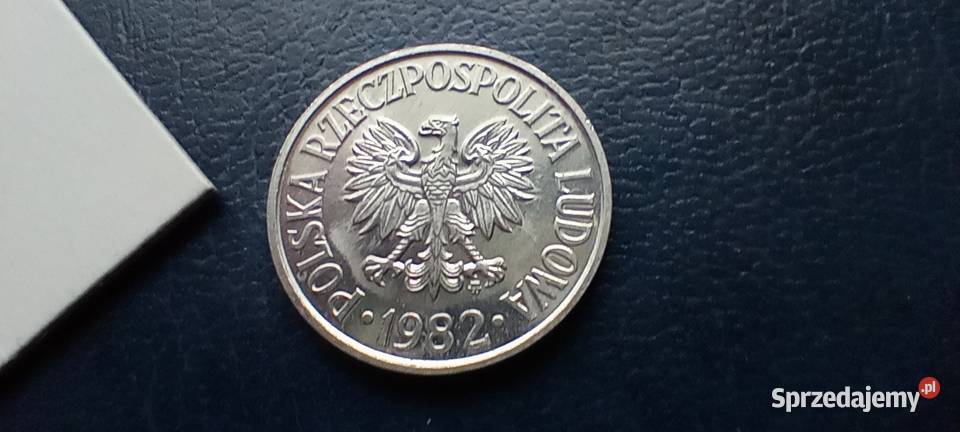 Stare monety 50 groszy 1982 PRL Polska cudo Lesko